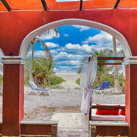 Beachfront Hacienda Del Cuyo Groundfloor Exteriör bild