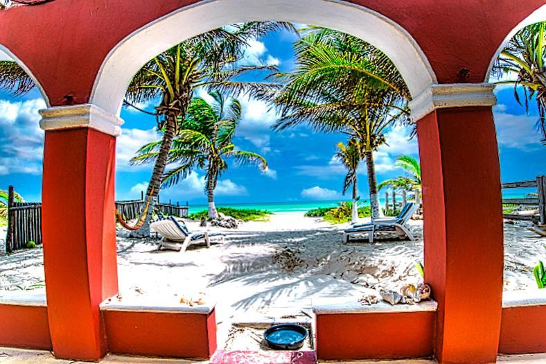 Beachfront Hacienda Del Cuyo Groundfloor Exteriör bild